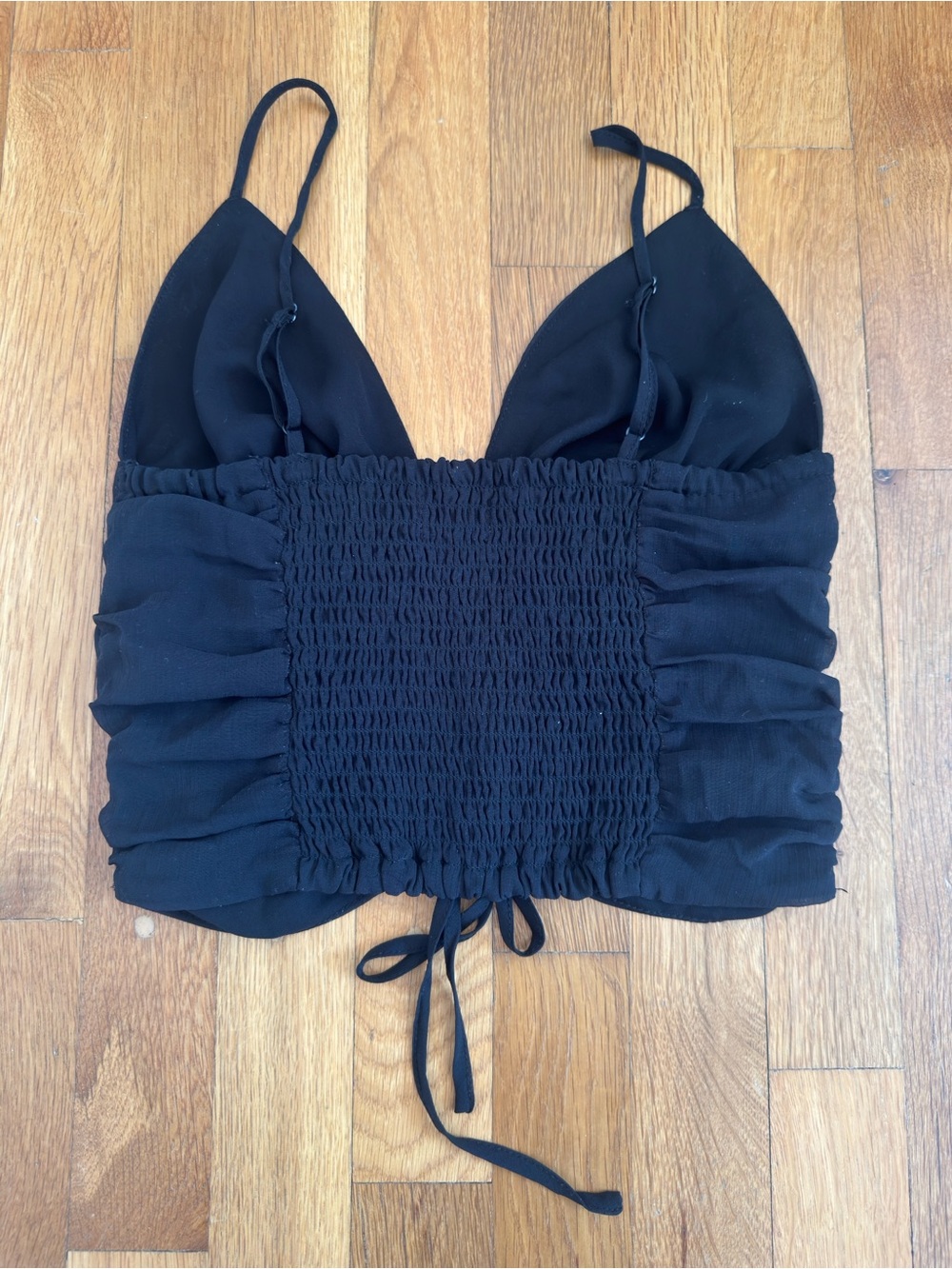 Glassons Black Ruched Drawstring Cami - Picture 2 of 2
